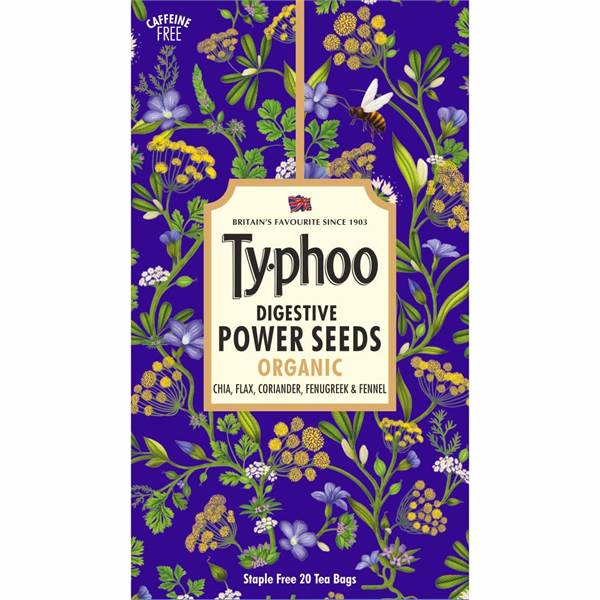 Typhoo Digestive Power Seeds Organic Tea Bags Imported